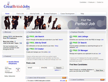 Tablet Screenshot of greatbritishjobs.co.uk